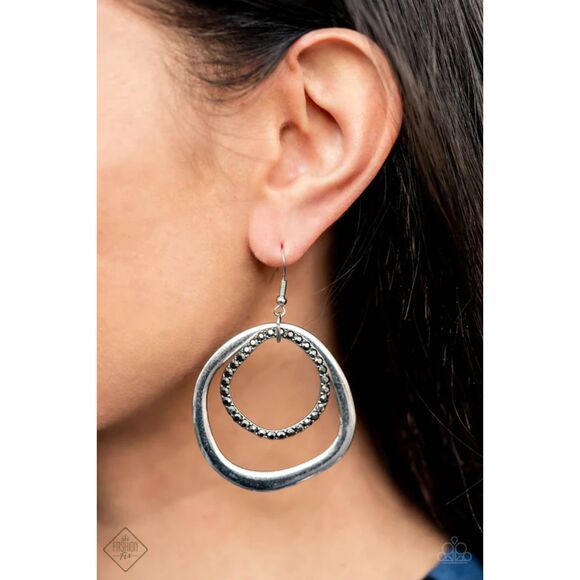 Spinning With Sass Silver Earrings (270) - Picture 1 of 2
